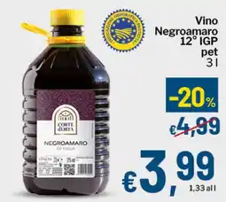 Qui Discount Vino Negroamaro IGP offerta