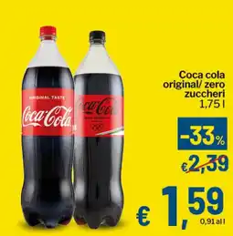 Qui Discount Coca cola original/ zero zuccheri offerta