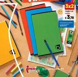 Iper La Grande Maxi Quaderno, rigature BICONTATTO offerta