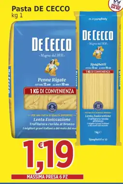 Market Ingross Penne Rigate De Cecco offerta