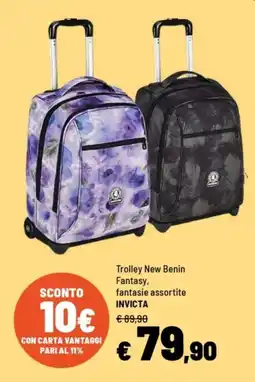Iper La Grande Trolley New Benin Fantasy, fantasie assortite INVICTA offerta