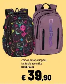 Iper La Grande Zaino Factor o Impact, fantasia assortite COOLPACK offerta