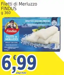 Market Ingross Filetti di Merluzzo Findus offerta