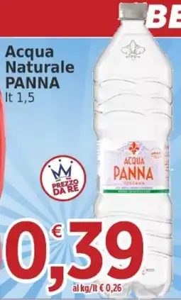 Market Ingross Acqua Naturale Panna offerta