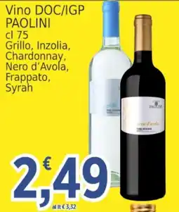 Market Ingross Vino DOC/IGP Paolini offerta