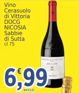 Market Ingross Vino Cerasuolo di Vittoria DOCG NICOSIA Sabbie di Sutta offerta