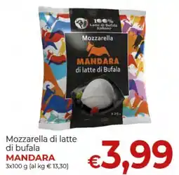 Maxi Nonna Isa Mozzarella di latte di bufala Mandara offerta