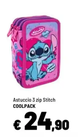 Iper La Grande Astuccio 3 zip Stitch COOLPACK offerta