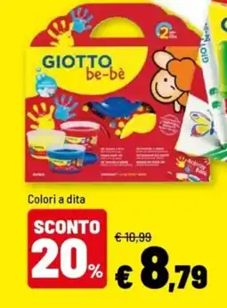Iper La Grande Giotto be-bè Colori a dita offerta