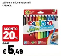 Iper La Grande Pennarelli Jumbo lavabili Carioca offerta