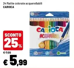 Iper La Grande Matite colorate acquerellabili Carioca offerta