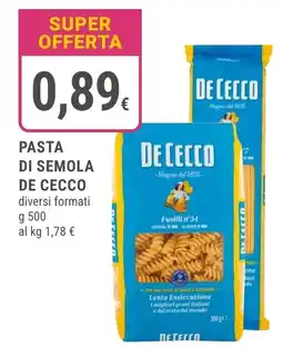 Doro Daily Pasta di semola De Cecco offerta