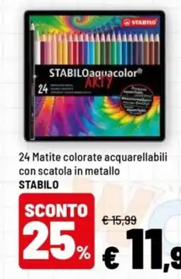 Iper La Grande Matite colorate acquarellabili STABILO offerta