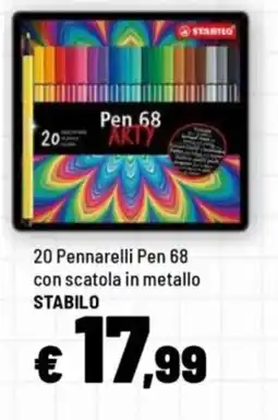 Iper La Grande Pennarelli Pen 68 ARTY STABILO offerta