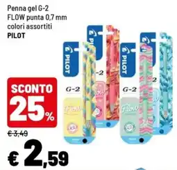 Iper La Grande Penna gel G-2 FLOW PILOT offerta