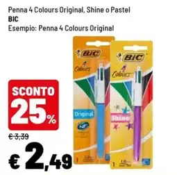 Iper La Grande Penna 4 Colours Original BIC offerta