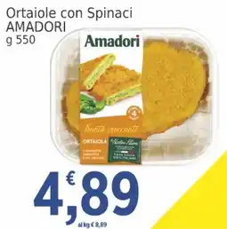 Market Ingross Ortaiola con Spinaci Amadori offerta