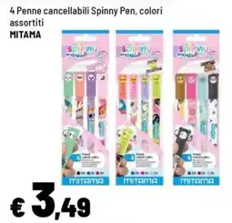 Iper La Grande Penne cancellabili Spinny Pen MITAMA offerta