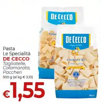 Maxi Nonna Isa Pasta Le Specialità De Cecco Tagliatelle, Calamarata, Paccheri offerta