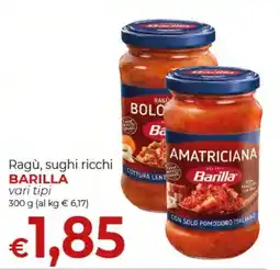 Maxi Nonna Isa Ragù, sughi ricchi Barilla offerta