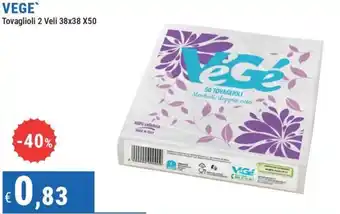 Tovaglioli 2 Veli VeGe