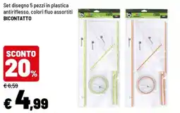 Iper La Grande Set disegno 5 pezzi in plastica offerta