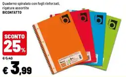 Iper La Grande Quaderno Bicontatto offerta