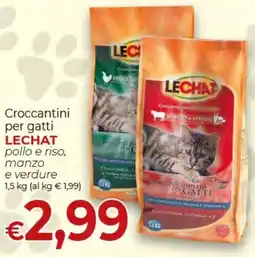 Maxi Nonna Isa Crocchettini per gatti Lechat pollo e riso, manzo e verdure offerta