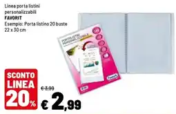 Iper La Grande Porta listino personalizzabile Favorit offerta
