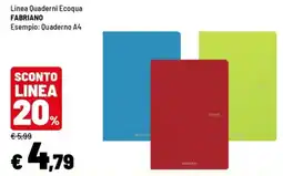 Iper La Grande Quaderni Ecoqua Fabriano offerta