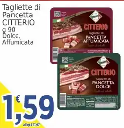 Market Ingross Tagliette di Pancetta Citterio offerta