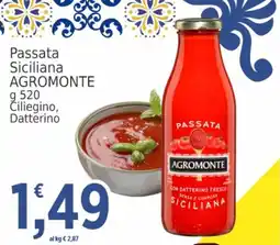 Market Ingross Passata Siciliana Agromonte offerta