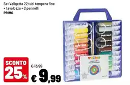 Iper La Grande Set Valigetta 22 tubi tempera fine PRIMO offerta