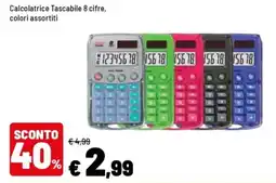 Iper La Grande Calcolatrice Tascabile 8 cifre offerta