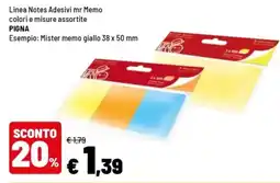 Iper La Grande Linea Notes Adesivi mr Memo offerta