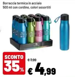 Iper La Grande Borraccia termica in acciaio offerta