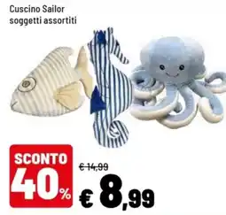 Iper La Grande Cuscino Sailor soggetti assortiti offerta