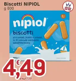 Market Ingross Biscotti Nipiol offerta
