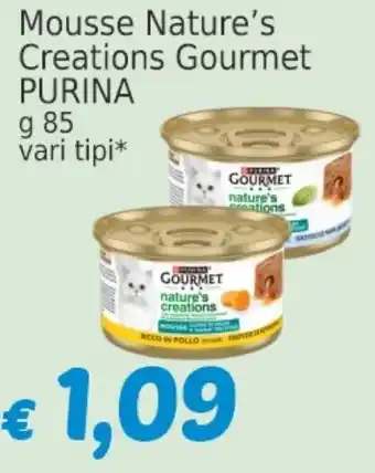 Market Ingross Mousse Nature's Creations Gourmet PURINA offerta