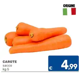 C+C Cash and Carry Carote sacco offerta
