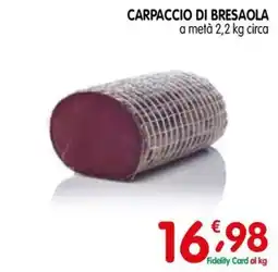 D'Ambros Carpaccio di bresaola offerta