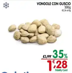 D'Ambros Vongole con guscio offerta