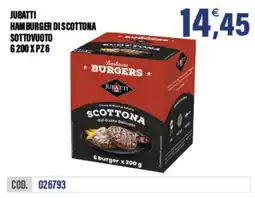 Adhoc Jubatti ham burger di scottona offerta