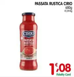 D'Ambros Passata rustica Cirio offerta