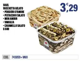 Adhoc Sigel vaschetta gelato offerta