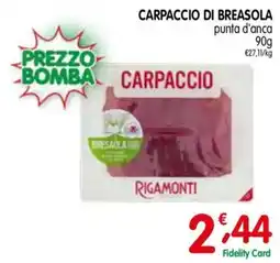 D'Ambros Carpaccio di bresaola Rigamonti offerta