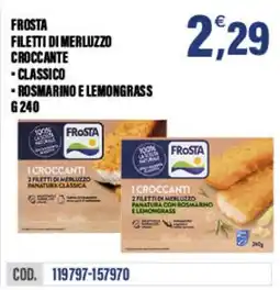 Adhoc Frosta filetti di merluzzo croccante offerta