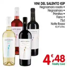 D'Ambros Vini del Salento IGP Notte Rossa offerta