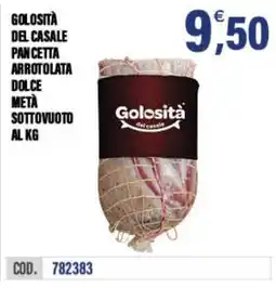 Adhoc Golosità del casale pan cetta arrotolata dolce offerta