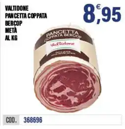 Adhoc Pancetta coppata bercop Valtidone offerta